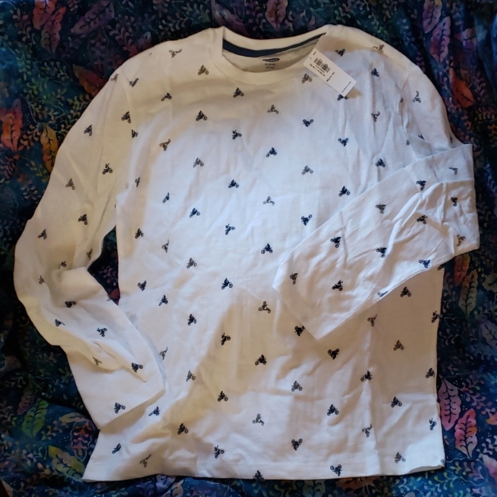 long sleeve motorcycle T-shirt size XL 14/16